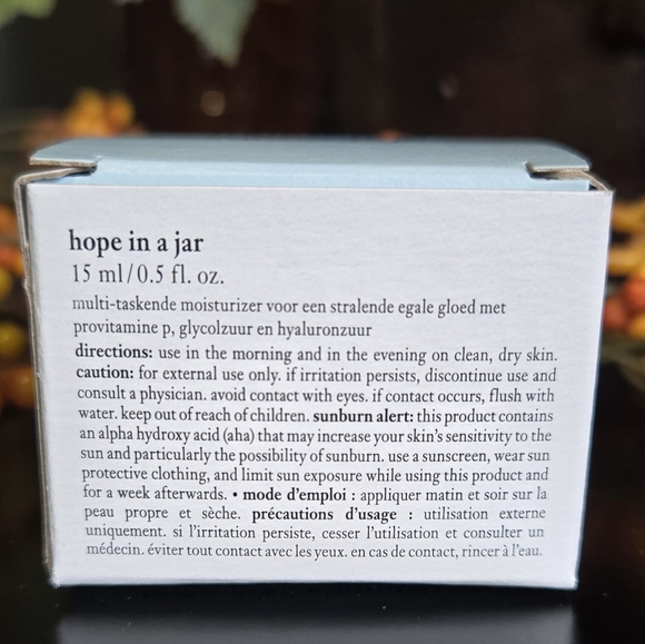 🌟SALE🌟 NIB Philosophy Hope in a Jar 15 ml/.5 fl oz - Picture 3 of 6